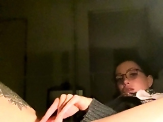 Amazing Brunette Teen Anita Finger Fucks Her Muff On Sofa